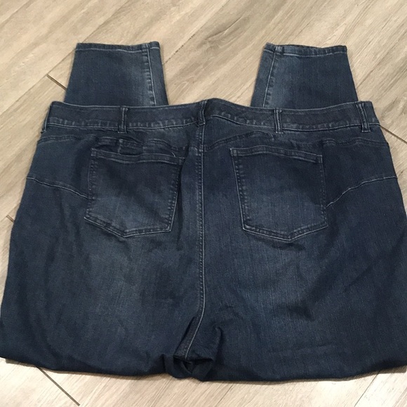 Sky High Skinny Premium Stretch High-Rise Dark Wash Jeans size 28T - Picture 3 of 10